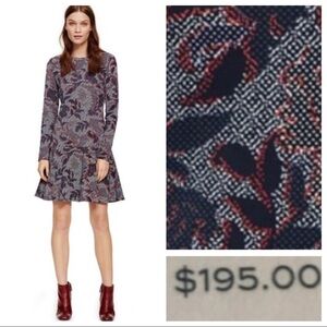 NWT! Tory Burch Blue Crewneck Dress